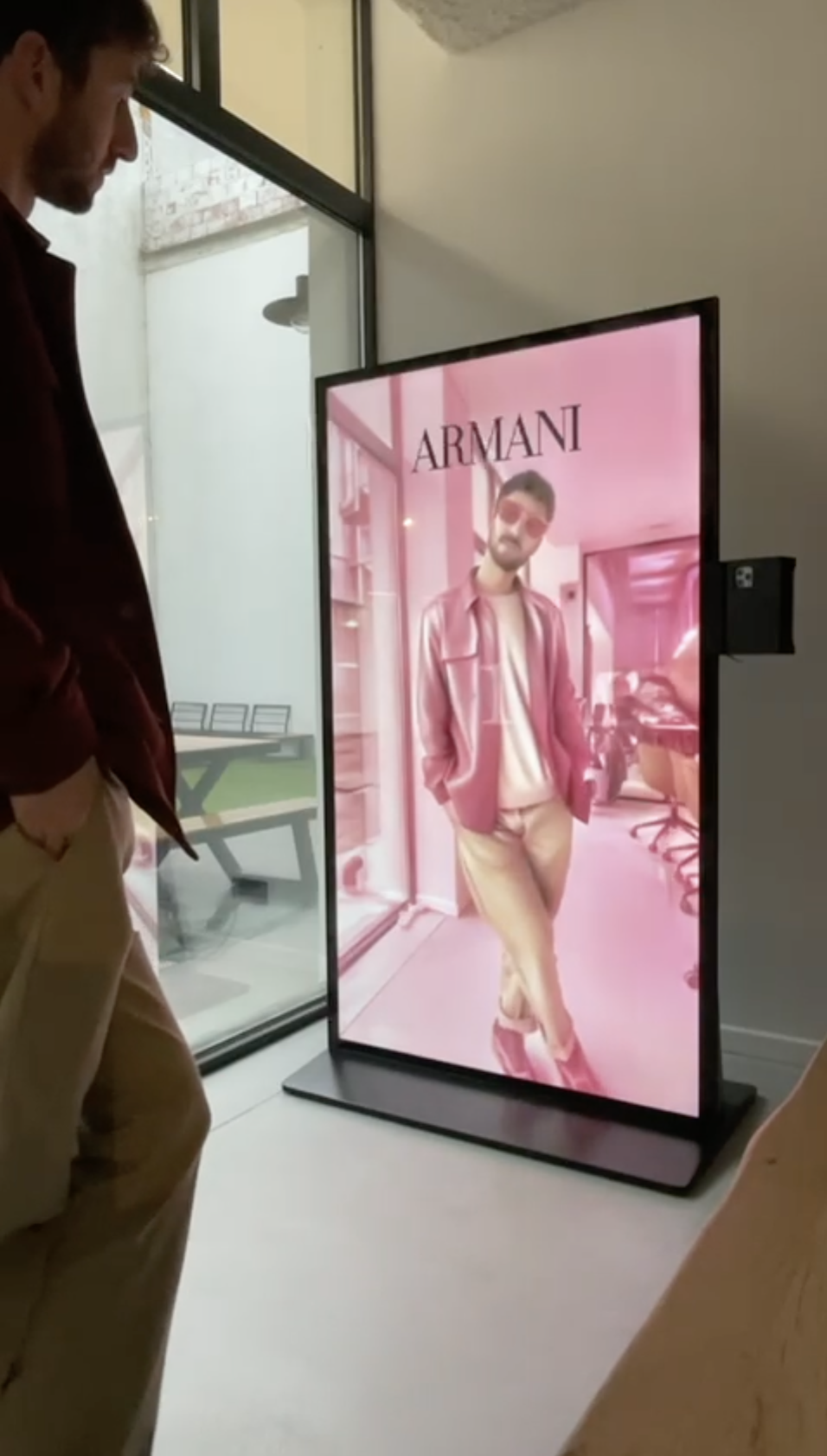 Armani AR Mirror made by Filter Experience and Bweez