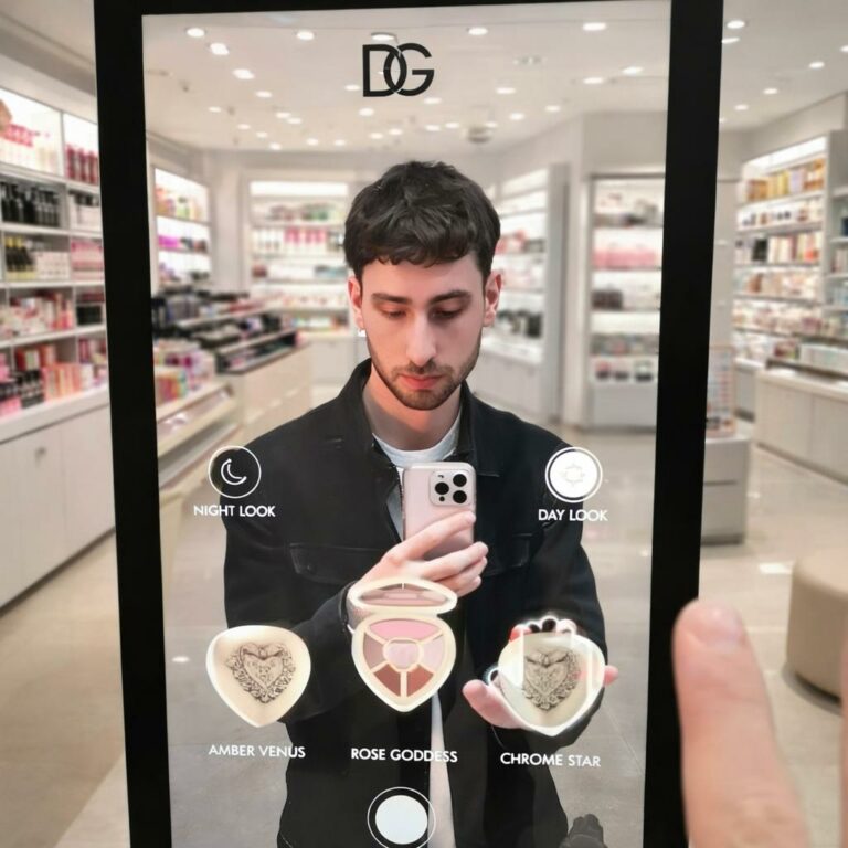 dolce gabbanda makeup try-on ar mirror by Mirror Experiece and Mirror.it